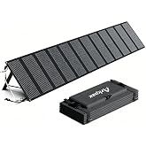 Arkpax 200W Portable Solar Panel for Power Station, Solar Charger | 23% High Efficiency, IP65 Water-Resistance, 6 Kickstands, Foldable Solar Panel Kit, DC XT60 Output, Camping, Outdoor