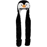 Plush Novelty Animal Hat: One Size Fits All Adults & Children/Soft, Warm Beanie Hat