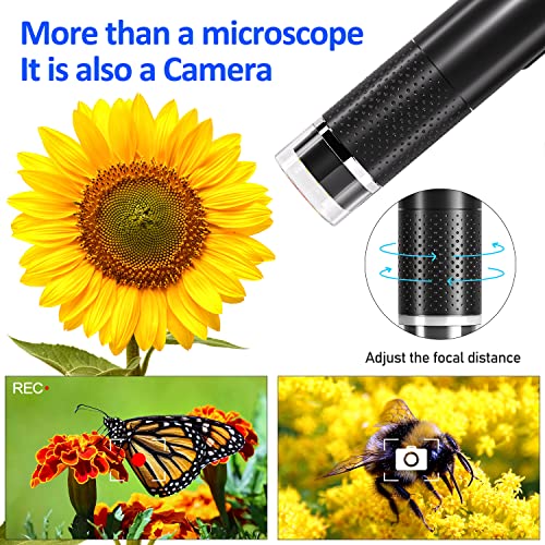 Wireless Digital Microscope, SKYBASIC 50X1000X Magnification WiFi USB