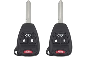 Replacement Key Fob Remote for Chrysler 200 (2011-2014), PT Cruiser (2006-2010), Sebring (2008-2010), Aspen (2007-2009), 4-Bu