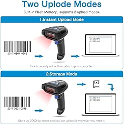 NETUM Bluetooth Barcode Scanner, Compatible with