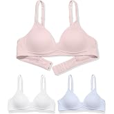 SALIA GIRL Teen Bras for Girls 10&ndash;14, Lightly Padded for Secure Coverage | Wireless Comfort, Back Closure, Ultra-Fine Knit, Silky-Soft Feel, Adjustable Straps, No-Bulk Fit, School &amp; Everyday Wear