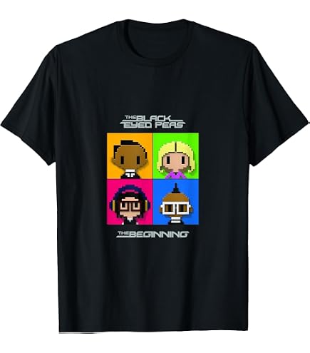 Amazon.com: Black Eyed Peas - The End Album T-Shirt, Men, Black