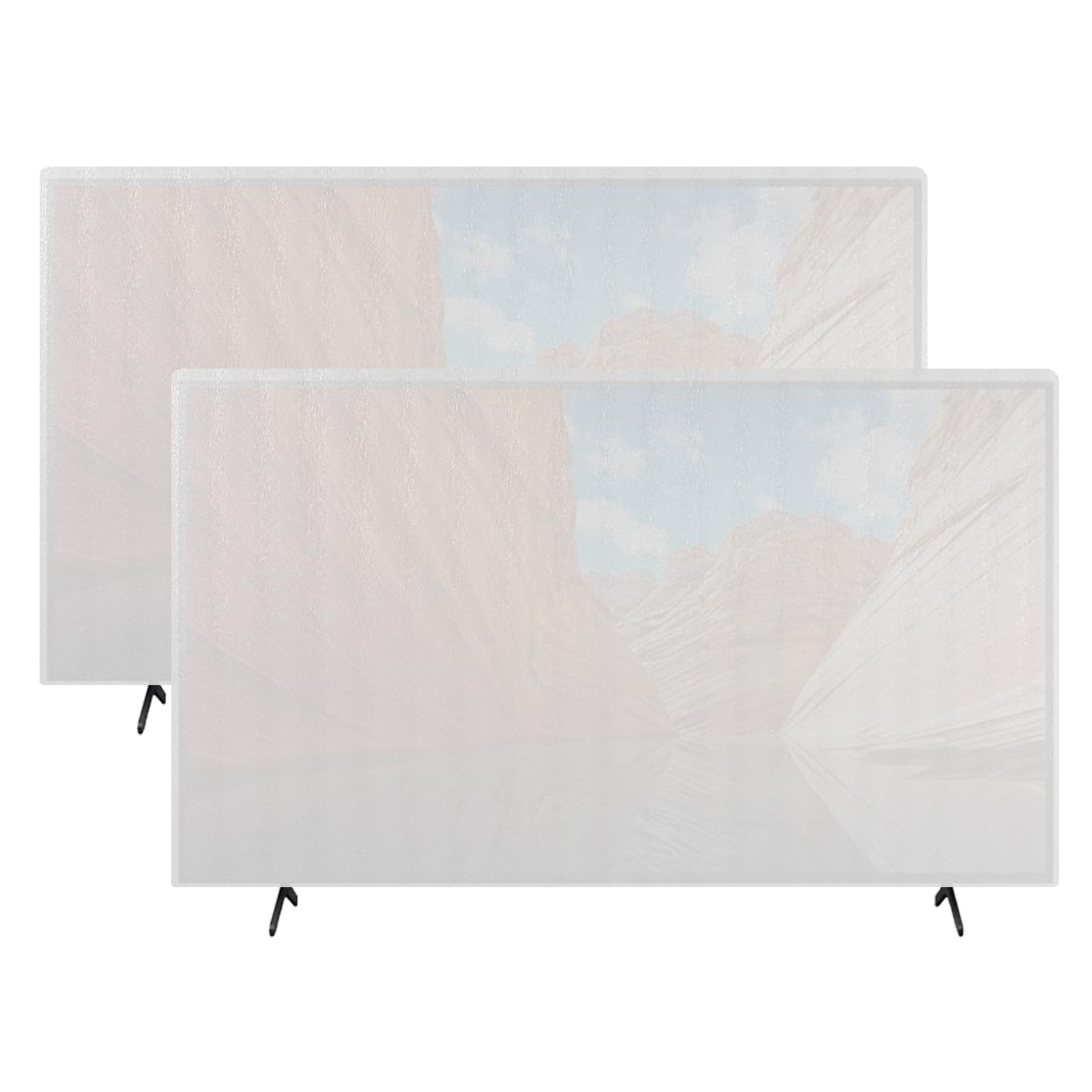 2 Pack Foam Flat Screen TV Cover for Moving Fits Up to 65''W x 36''H TV Display Screen Protector for Protection During House Moving, Storing, Painting or Home Renovation Packing Cushioning Supplies