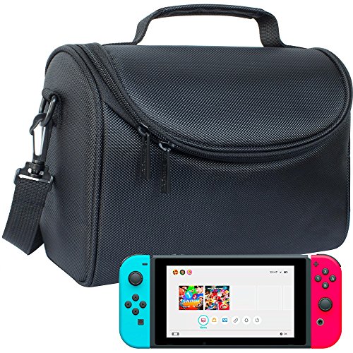 Butterfox Nintendo Switch Carry-all Bag Case with Storage for Dock, AC Adapter and Switch Pro-controller - Black