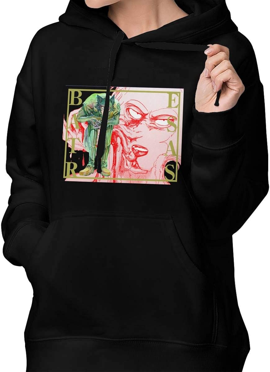 Wokeyia Top Black Hoodie New Pocket For Woman Beastars Legosi Sweater Sweatshirts