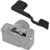 JJC Metal Thumb Up Grip for Sony A7CII A7C II A7CR A7C R Camera, Hot Shoe Mount Thumb Rest Support for Stable and Safe Hand Hold, with Anti-Scratch Silicone Pad, Not Affect The Use of Camera Buttons