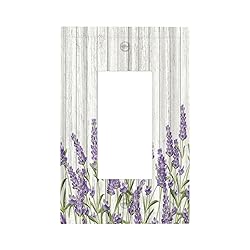 Rustic Wooden Plank Lavender 1 Gang Light Switch