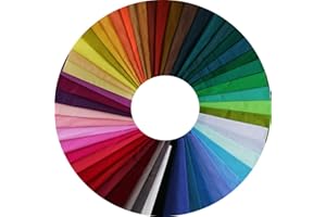 BBRAND 50pcs 12 x 12 inch Multicolor Cotton Fabric Bundle Squares for Quilting Sewing, Precut Fabric Squares for Craft Patchwork