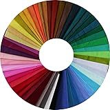 50pcs 12 x 12 inch Multicolor Cotton Fabric Bundle