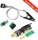 ALMOCN SOIC8 SOP8 Flash Chip IC Test Clip Adapter Programmer BIOS CH341A USB view 4
