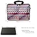Meffort Inc 15 15.6 inch Neoprene Laptop Bag Sleeve with Extra Side Pocket, Soft Carrying Handle & Removable Shoulder Strap for 14