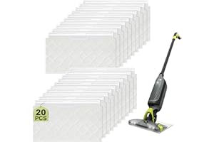 LYJHKJ 20 Pack Original Vac Mop Pads Refills for Shark VACMOP VM252 VM250 VM201, Hard Disposable Shark Vacuum Mop Replacement Pads