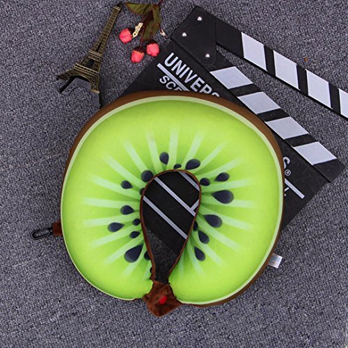 KMG Kimloog Fruit U Shaped Neck Pillows Nanoparticles Travel Car Cushion Pillow For Kids and Adults (C) - Thumbnail 2