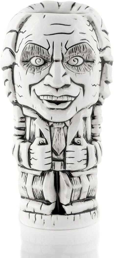 Amazon Com Geeki Tikis Beetlejuice Mug Official Beetlejuice Tiki Style Ceramic Cup Holds 18 Ounces Kitchen Dining