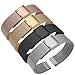 Pinhen 14mm Quick Release Watchband Mesh Stainless Steel Metal Watch Band Strap Bracelet for ASUS Zenwatch 3 / Pebble Time Round and Other Watches with 14mm Wide (Black)