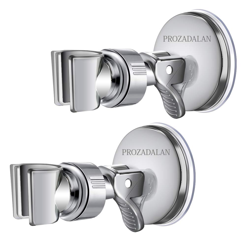 Shower Head Holder, Adjustable Removable Shower Wall Bracket, Shower Head Mount, 360° Rotation Adjustable Shower Bracket, Angle Adjustable Vacuum Suction Cup