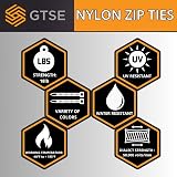 GTSE Brown Nylon Cable Ties 200mm x 2.5mm Pack of 100 8kg view 7