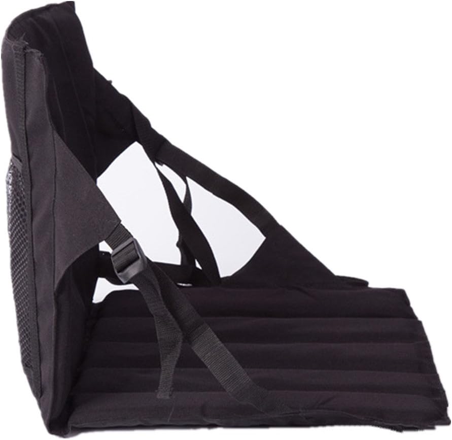 zhxinashu Stadium Seat Folding Portable Padded Moisture-proof Chair Lightweight Cushion Back Rest and Mesh Pocket Outdoor Pad for Hiking Walking Fishing Beach Festivals Bleacher Sports Camping Picnic