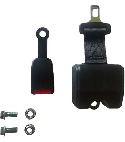 Forklift Retractable Seat Belt – Orange With 5 Amp Activator Switch (60 Inch)