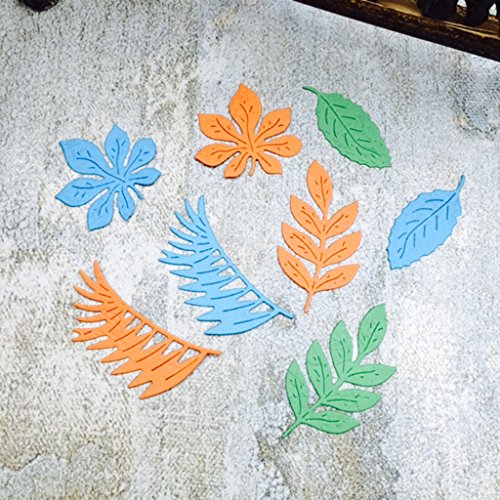 Misright Creative Embossing Leaf Combination Metal Steel Cutting Dies Stencils DIY Scrapbooking - Thumbnail 2