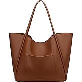 KKXIU Tote Bag for Women Vegan Leather Shoulder Purse Large Capacity Travel Bag