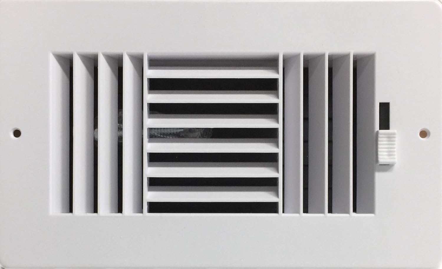 Registers, Grilles & Vents - HBW Three-Way Plastic Side Wall/Ceiling Register in White 8
