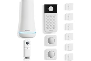 SimpliSafe 11 Piece Wireless Home Security System Gen 3 with Wireless Indoor HD Camera - Optional 24/7 Professional Monitoring - No Contract - Compatible with Alexa and Google Assistant,White