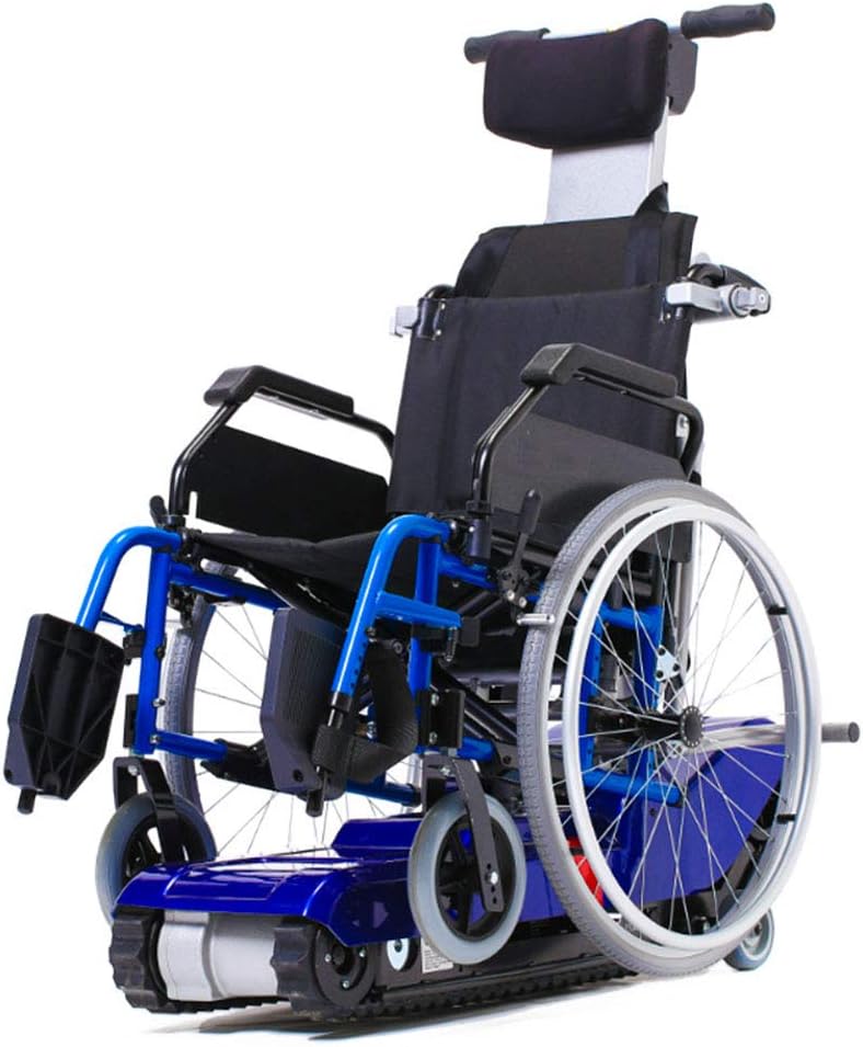 MYRCLLY Electric Climbing Wheelchair, Crawler, Old Disabled, Up and Down Stairs, Portable Transport, Four-Wheeled Travel Tool