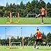 Outroad Portable 6x4 Soccer Goal for Backyard, Practice Small Soccer Net for Kids/Youth, Metal Bownet Post for Soccer w/Carry Bag,(Orange)