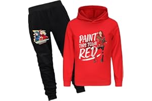 Girls' Sweatshirt 2-Piece Cartoon Hoodie Set Long Sleeve Hooded Sweatshirt Kids Cotton Hoodies Sets