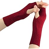Larcele Cashmere Half Fingerless Gloves Winter Warmer Mittens for Ladies, Girls BZST-02