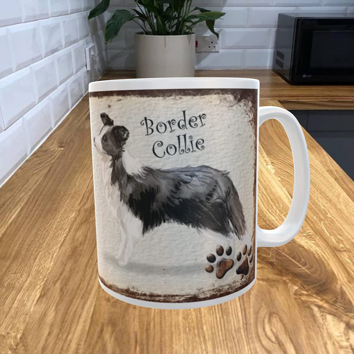Shawprint Limited Border Collie 11oz Coffee Mug My Dog's Bedtime Prayer Theme 19DRMUG