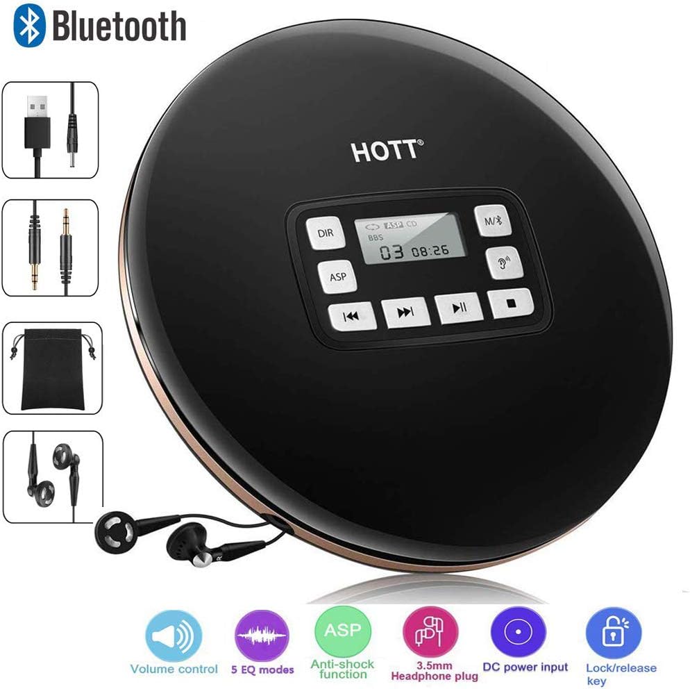 CCHKFEI Portable CD Player Bluetooth with LED Amazon.co.uk Electronics