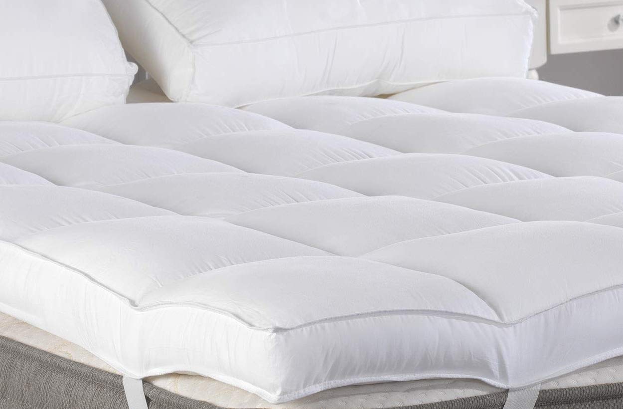 Queen Mattress Topper Plush Pillow Top Mattress Pad Bed Topper