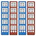 20 Pack Small Mini Digital Kitchen Timer Magnetic Countdown Up Minute Second Timer (10 Brown,10 Blue)