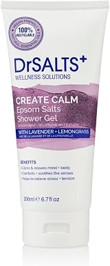 Dr Salts Create Calm Shower Gel 200ml with Lavender Chamomile Lemongrass