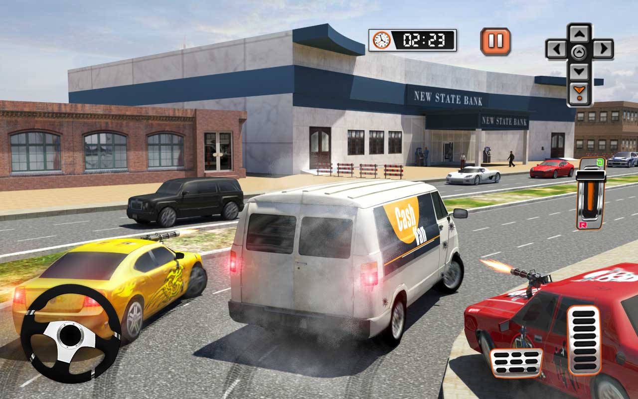 Bank Robbery Cash Security Van Grand Heist Bank Robbery Games for Free
