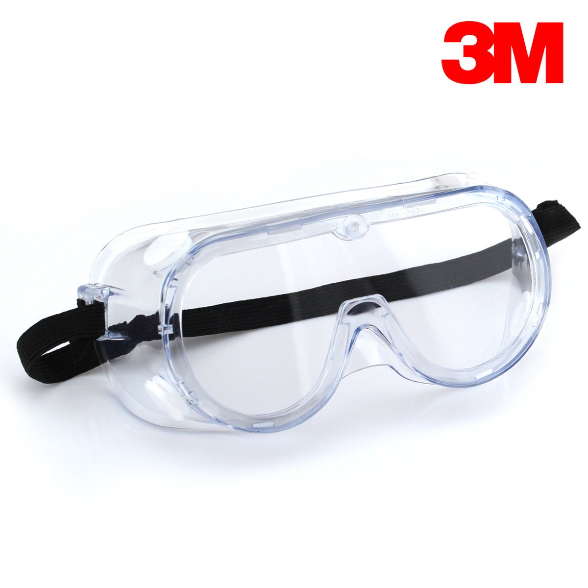 3M 1621 Polycarbonate Safety Goggles for Chemical Splash, Pack of 2