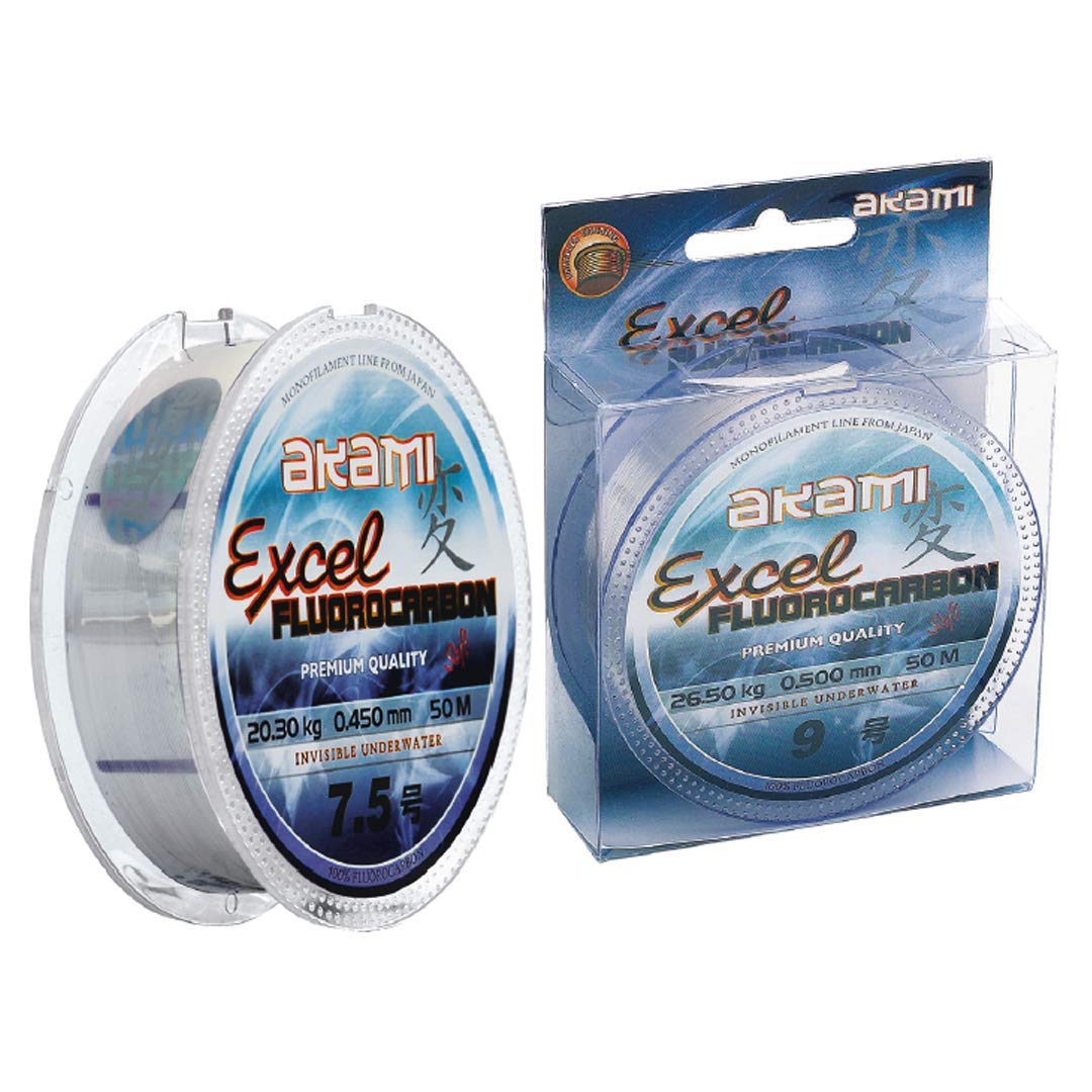 Akami Excel Fluorocarbon 50 M 0.165 mm