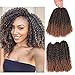 Refined Hair 12inch 24Strands 6packs/lot Ombre Malibob Jerry Curly Twist Hair Synthetic Crochet Braids Freetress Braiding Hair Extensions (T1B/30)