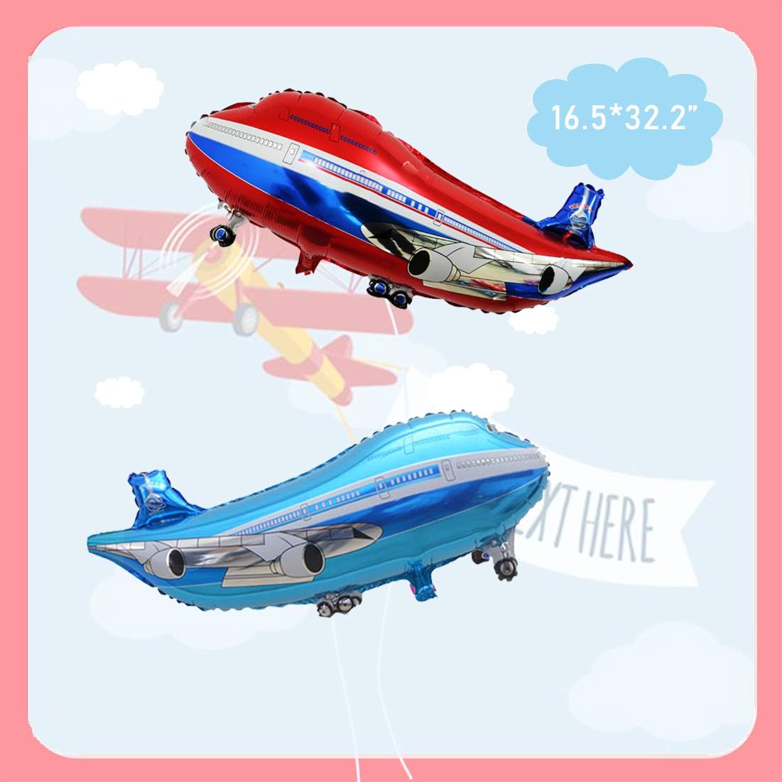 Decorations De Fete D Avion Pour Garcons Decorations D Anniversaire Avion Avec Banniere Joyeux Anniversaire Ballon En Aluminium Gguirlande De Nuages Et Avions Amazon Fr Jeux Et Jouets