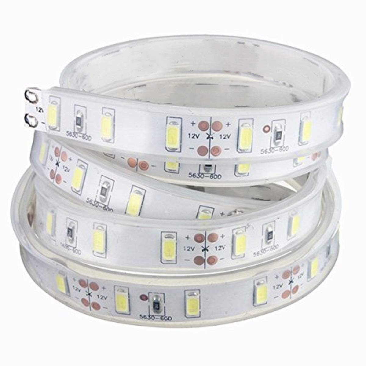 MASUNN 1M 5630 SMD LED Silicone Strip Light Warm light Waterproof 12V, Warm Color, Small - Image 4