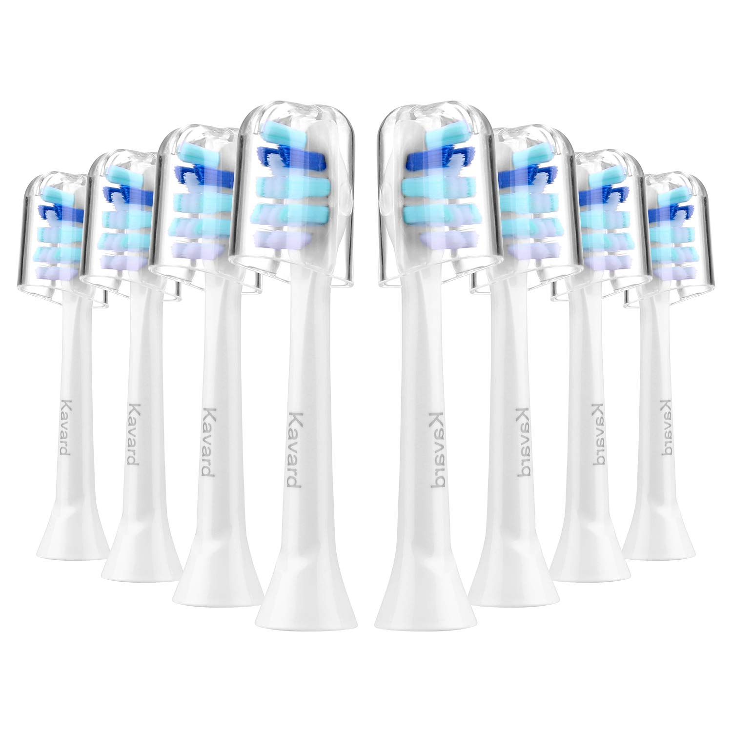 Replacement Toothbrush Heads Compatible with Philips Sonicare DiamondClean, EasyClean, HealthyWhite, FlexCare, Sonicare Electric Toothbrush Heads 8 Pack