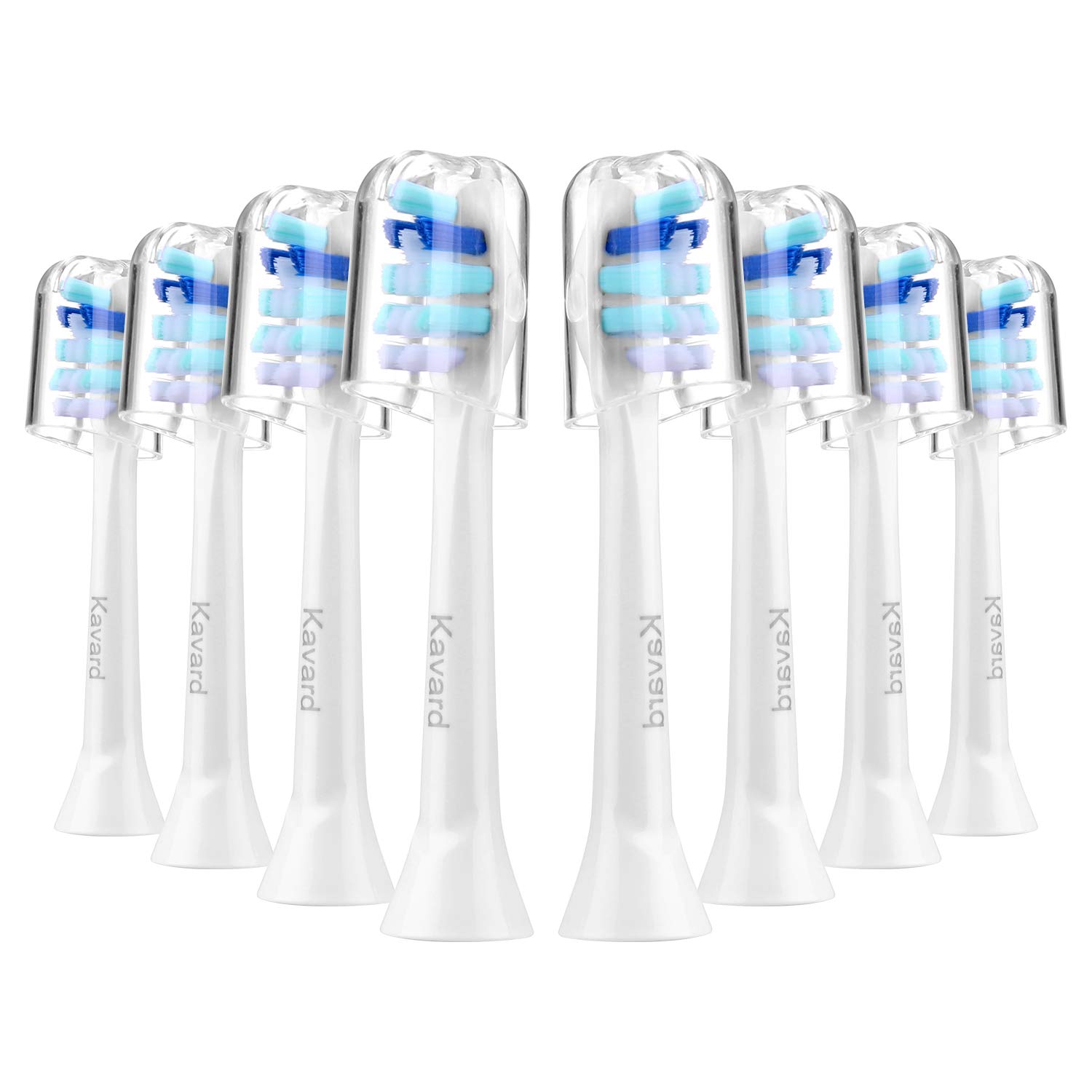 Replacement Toothbrush Heads Compatible with Philips Sonicare DiamondClean, EasyClean, HealthyWhite, FlexCare, Sonicare Electric Toothbrush Heads 8 Pack