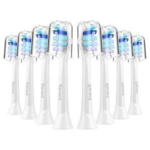 Replacement Toothbrush Heads Compatible with Philips Sonicare DiamondClean, EasyClean, HealthyWhite, FlexCare, Sonicare Electric Toothbrush Heads 8 Pack