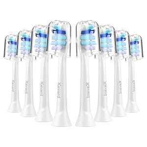 Replacement Toothbrush Heads Compatible with Philips Sonicare DiamondClean, EasyClean, HealthyWhite, FlexCare, Sonicare Electric Toothbrush Heads 8 Pack