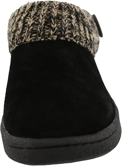 clarks women's knit collar clog slipper