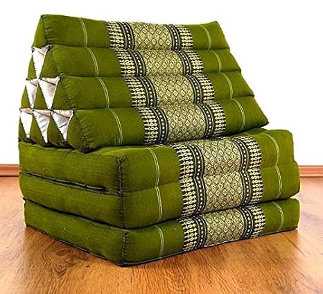 livasia Thaikissen der Marke Asia Wohnstudio, Kapok Dreieckskissen, asiatisches Sitzkissen, Liegematte, Thaimatte (Thaikissen