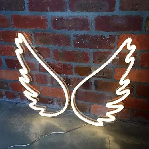 fyld white butterfly wing led neon rope